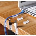 20pcs/set Cable organizer fixed wire clip wall sticker transparent earphone wire storage. 