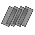 Floor Vent Covers, Strong Magnetic Vent Mesh Air Vent Filters, 4x10Inch PVC Floor Register Vent Screens, 6PCS.