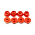 8Pcs Metal Connecting Rod Screw Gasket Shim Washer Rest for WPL C14 C24 C34 C44 MN D90 D91 D99S RC Car,Red ， wpl parts. 