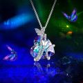 Fashion Love Butterfly Necklace Exquisite Ladies Girl Heart Pendant Valentine's Day Mother's Day Anniversary Gift Jewelry.