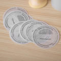 Stickers Proof Candle Label Sulfuric Acid Paper Dust Cup Sticker Round DIY Candle Manual. 