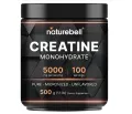 NatureBell Instant Creatine Monohydrate Powder 500 Grams, 5000mg Per Serving, Unflavored Micronized Creatine Powder - Pre Workout | Keto | Vegan | Dissolves Easy | Filler Free - 100 Servings (1.1Lb). 