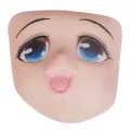 Cospaly Cute Big Eyes Loli Mask Anime Beautiful Girl Latex Half Face Masks Cartoon Character Comic-con Headgear Lolita. 