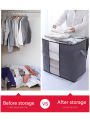 Foldable Non-woven Fabric Clothing Storage Bag Quilt Storage Bag Winter Cloths Storage Organizer Bags Thickened Storage Bag. 