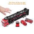 Car Carrier Truck, Multiple Parking Spaces Separable Vivid Pull Back Carrier Truck 32cm for Collect for Kids. 