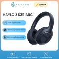 HAYLOU S35 ANC Wireless Headphones Over-ear 42dB ANC Headphone Bluetooth 5.2 40mm Dynamic Driver 60-hour Battery Life Earphones. 