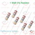 1W Carbon Film Resistor 10 Ohm 5%-50Pcs. 