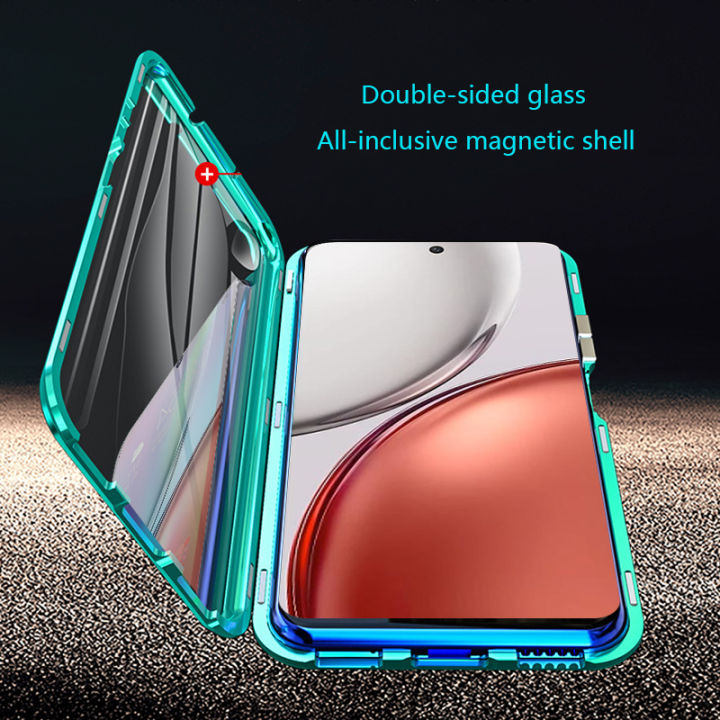Biruiqu%20For%20Honor%20X9D%20Magnetic%20Absorption%20Case%20Metal%20Frame%20Shockproof%20Double%20Sided%20Tempered%20Glass%20Magnetic%20Case%20Cover%20-%20Image%205