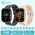 【NShisasN】COLMI P68 Smartwatch 2.04'' AMOLED Screen 100 Sports Modes 7 Day Battery Life Support Always On Display Smart Watch Men Women. 