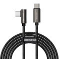 Baseus Legend Series Elbow Fast Charging Data Cable Type-C to Type-C 100W 2m Black. 