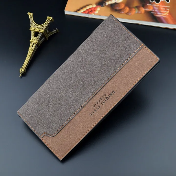 Men's%20Wallet%20Men's%20PU%20Soft%20Leather%20Wallet%20Men's%20Long%20Fashionable%20Splice%20Color%20Contrast%20Multi%20slot%20Card%20Bag%20Ultra%20thin%20Money%20Bag%20-%20Image%202
