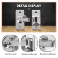 Bathroom Stainless Steel Ornaments Supplies Doors Locks Door Sliding Right Angle Lock Door Buckle.