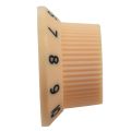 Cream Dark Blue Font 1 Volume & 2 Tone Guitar Control Knobs for Fender Strat & 1Pc Black Guitar Endpin Jack 6.35 Input.