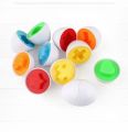 6Pcs Baby Educational Toy Smart Egg Toy Shape Matching Puzzle Games Sorters Toys Montessori Eggs Toys For Kids Children 2-5 Year. 