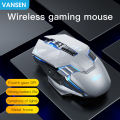 Vansen Wireless Mechanical Gaming Mouse Rechargeable Mouse 7 Button Mouse Macro for PC Laptop.
