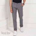 Slim-Fit Chino Gabardine Pants - Light Ash.