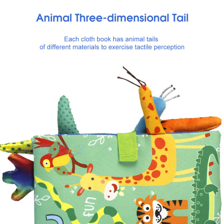 HelloKimi%20Soft%20Baby%20Cloth%20Books%20Early%20Learning%20Sensory%20Educational%20Cloth%20Book%20Fabric%20Books%20Kids%20Cartoon%20Book%20Rustle%20Sound%203D%20Tail%20Educational%20Touch%20and%20Feel%20Crinkle%20Books%20for%20Boys%20&%20Girls%20Toddler%20Infants%20Baby%20Children%20-%20Image%206