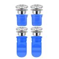 4 Pack, One Way Valve Bathroom Floor Drain,1.97 inch Silicone. 