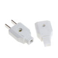 US 2 Flat Pin AC Electric Power Male Plug Female Socket Outlet Adapter Wire Hudduo. 