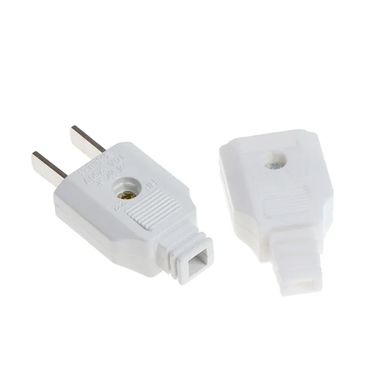 US%202%20Flat%20Pin%20AC%20Electric%20Power%20Male%20Plug%20Female%20Socket%20Outlet%20Adapter%20Wire%20Hudduo%20-%20Image%202