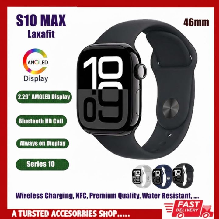 S10%20Max%20Laxasfit%20Smart%20Watch%202.29%20Inch%20AMOLED%20Display%20NFC%20Bluetooth%20Call%20Wireless%20Charging%20-%20Image%203