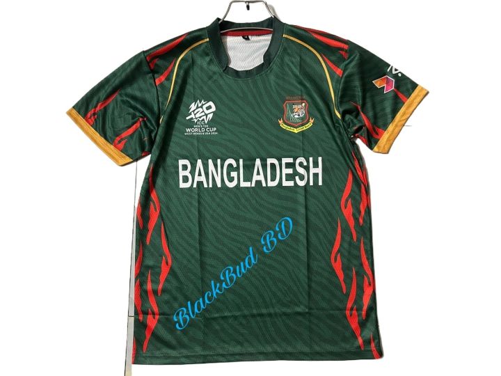 Bangladesh T20 Men's Cricket World Cup Jersey 2024 Premium Quality Short Sleeves