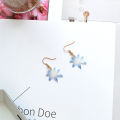 Simplicity Maple Leaf Earrings Gingko Leaf Earnail Pearl Long Hollow Metal Women's Earrings Acrylic Earrings. 