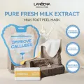 Lanbena Milk Foot Peel Mask Remove Calluses 1Pair.