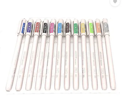 HAUSER%20XO%20Multicolor%20Gel%20Pen%20with%20Hard%20Box%20Case%20%7C%20Pack%20of%2012%20Pens%20-%20Image%202