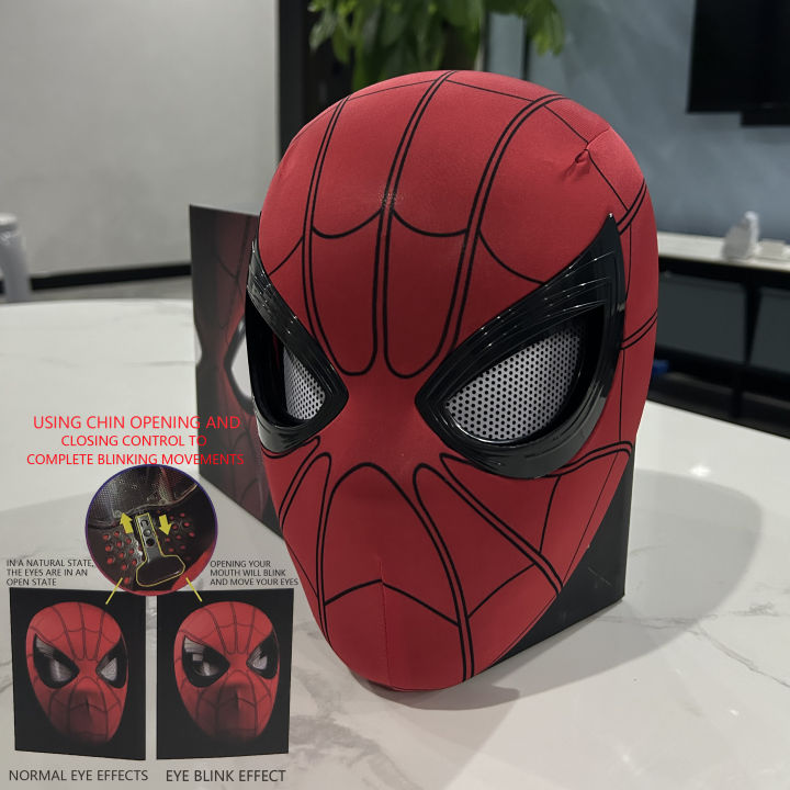 Spiderman%20no%20Way%20Home%20Headgear%20Cosplay%20Moving%20Eyes%20Mask%20Spider%20Man%201:1%20Remote%20Control%20Elastic%20Mask%20Toys%20for%20Adults%20Kids%20Gift%20-%20Image%207