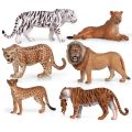 Realistic Wild Forest Animals King Lion Tiger Leopard Action Figures Figurines Collection For Children Education Toy Gift. 