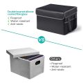 Fireproof File Box File Storage Box,Fireproof Storage File Cabinet with Lock,Portable Office Box,for Letter/Legal Folder. 