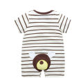 Children's clothing, summer jumpsuit, short sleeved pure cotton baby romper, boys aged 0-2, crawling clothes, thin style. 