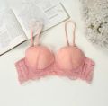 Baby Pink Color Cotton Foam Bra with Wire For Women. 