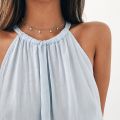 European and American cross-border jewelry Ebay Dunhuang source fashion simple thickened five-pointed star pendant short necklace female. 