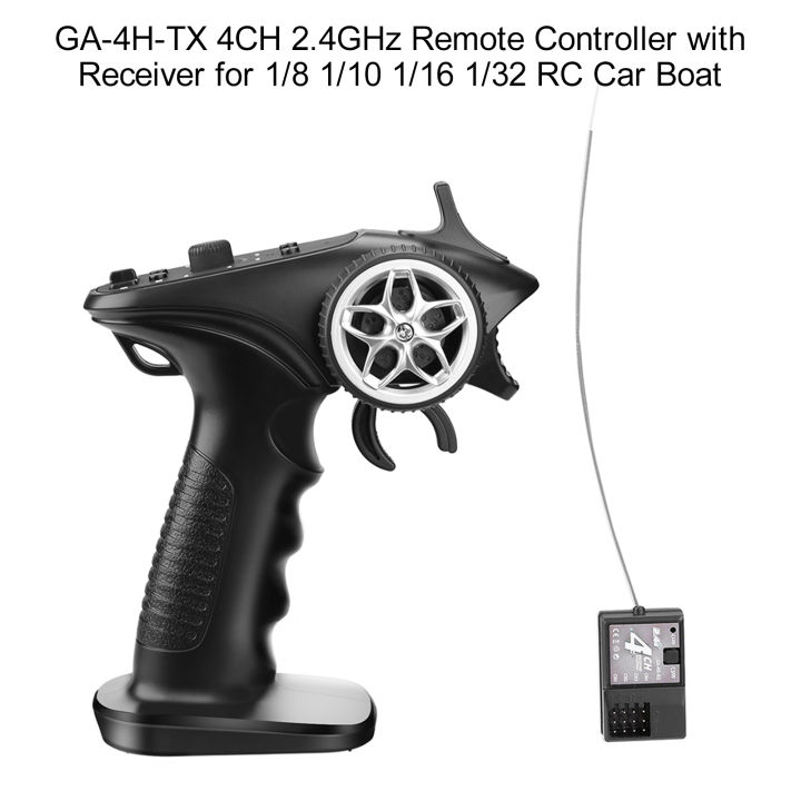 GA-4H-TX 4CH 2.4GHz Remote Controller Digital Radio Transmitter with Receiver for 1/8 1/10 1/16 1/32 RC Car Boat PK TG3 FS-GT3B
