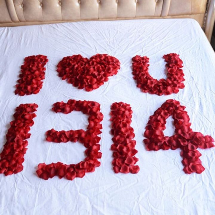 Artificial Rose Petals1Bag100Non-Woven Fabric Wedding Ceremony Wedding Room Proposal Arrangement Decoration Wedding Supplies Complete Collection