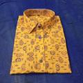 Cotton Block Print Half Shirt for Men.