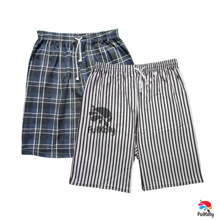 5%20PCS%20Cotton%20Half%20Pants%20for%20Boys%20For%20Home%20Use%20-%20Multicolor%20Combo%20Pack%20-%20Image%204