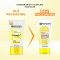 Garnier Bright Complete Vitamin C Face wash for Clear Dullness.