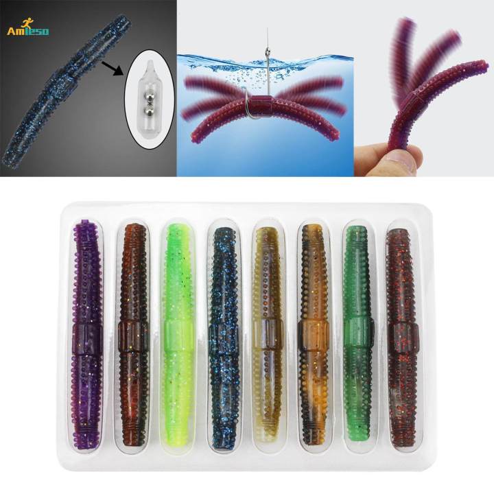 8x%20Fishing%20Worms%20Lifelike%20Simulation%20for%20Freshwater%207cm%20Built%20in%20Ringing%20Bead%20Fishing%20Soft%20Baits%20for%20-%20Image%203