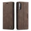 lthmy for Samsung Galaxy A70 Retro PU Leather Wallet Case Card Slots Magnetic Closure Flip Stand Case Cover. 