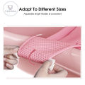 Vocoal QC Baby Foldable Bath Tub Pad Adjustable Comfortable Non-Slip Baby Bath Seat Infant Safety Shower Antiskid Cushion Plastic Net Mat Baby Shower Net Bathtub Sit Up Mesh for Newborn.