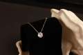 Neaklace for women Fashion Accessories Crystal Sequins Necklace Tassel Flash Pandent Choker Gift.