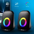 KISONLI X7 Computer Multimedia Speaker 2.0 Two-Way USB AUX 3Watt Computer Home Desk Speaker.