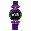 Purple Rose - Women's Casual Digital Round Watch. 