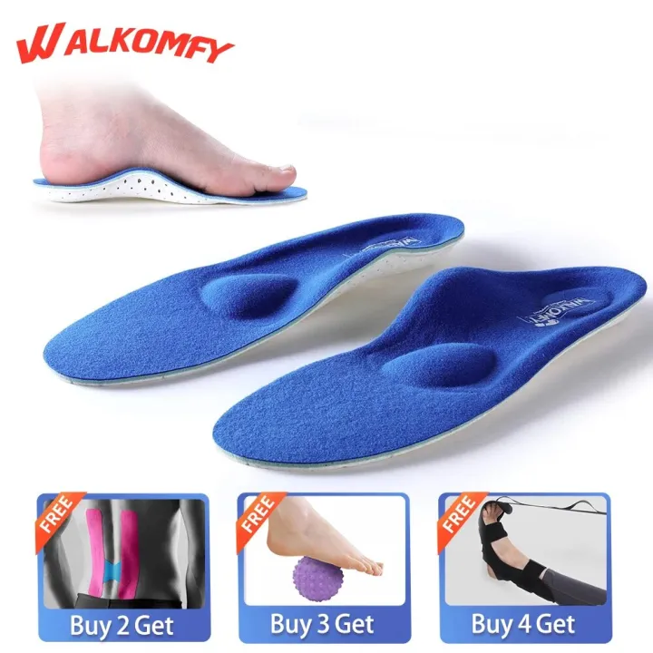 Walkcomfy Inserts Walkomfy Plantar Fasciitis Pain Relief Orthotics-Flat Feet Arch Support ...