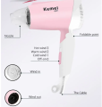 Kemey Km 6831 Professional Foldable Hot and Cool Hair Dryer 1600 watts. 