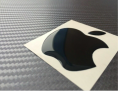 Apple Logo Vinyl Decal Sticker - Apple 3D domed decal, for Apple fans.