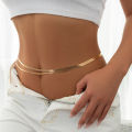 （New）Flat nake Chain Wait Belly Belt for Women ummer Beach Bikini imple Body Chain Fetival Jewelry Acceorie. 